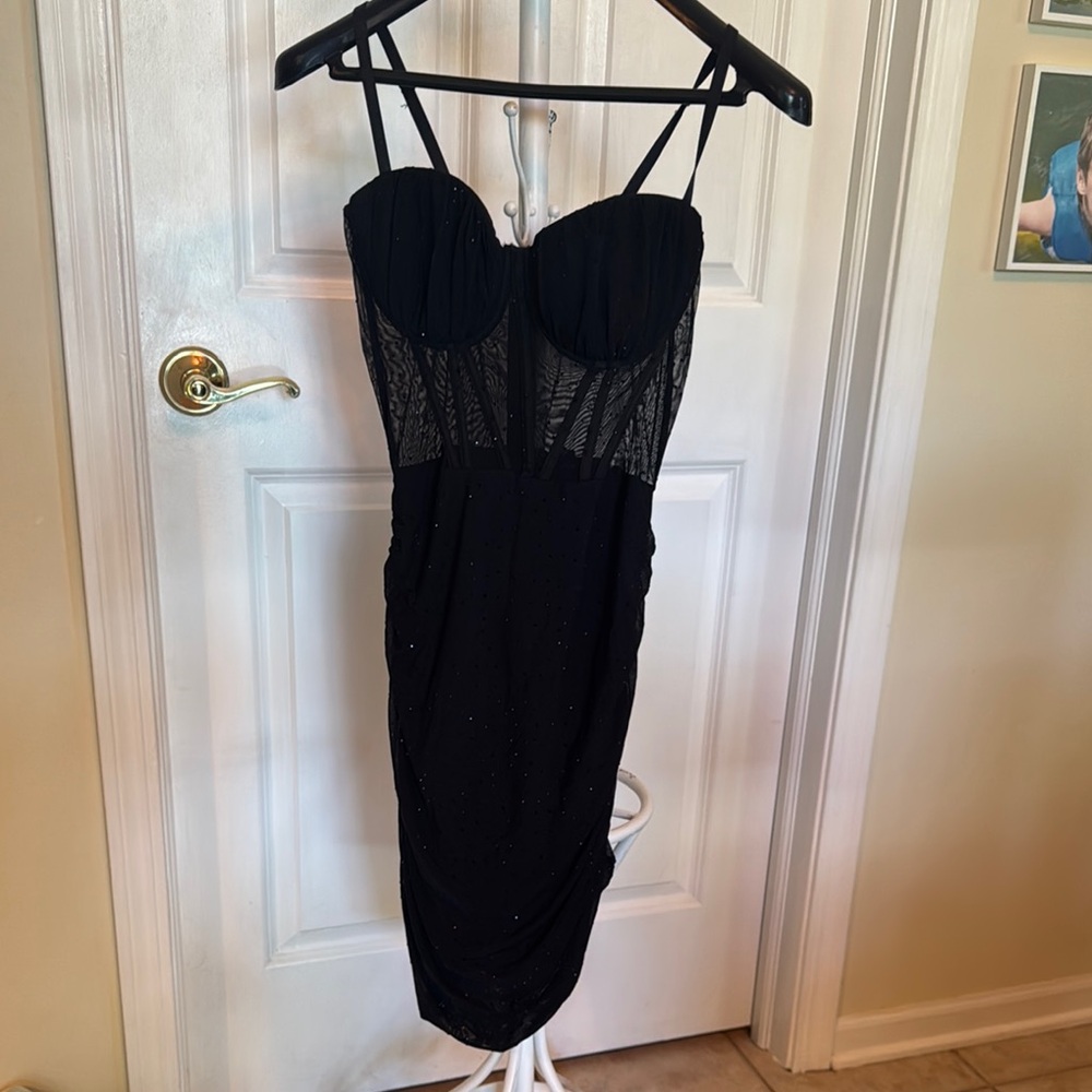 Windsor Black Bodycon Cocktail Dress